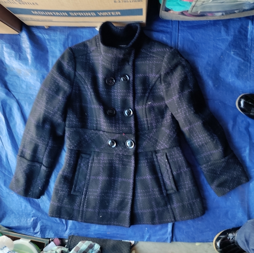 Black and Purple Plaid Jacket